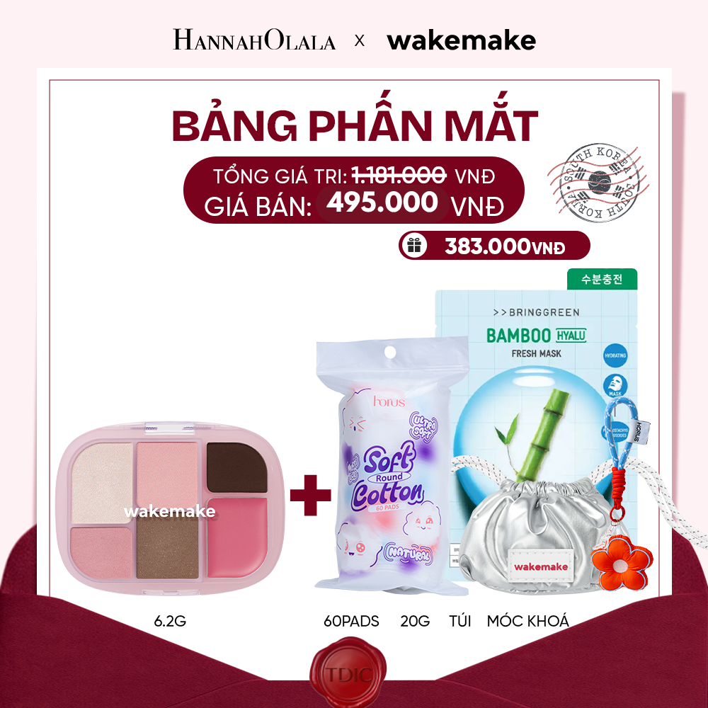  WAKEMAKE BẢNG PHẤN MẮT SOFT SHEER MULTI PALETTE 6.2G_M58 