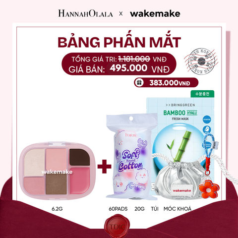  WAKEMAKE BẢNG PHẤN MẮT SOFT SHEER MULTI PALETTE 6.2G_M58 