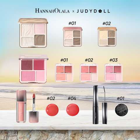  COMBO 4 MÓN JUDYDOLL: BẢNG TẠO KHỐI 9G + BẢNG MÁ HỒNG 9G + SON SẮT 2 ĐẦU + CHUỐT MI ĐẦU SẮT - A337 