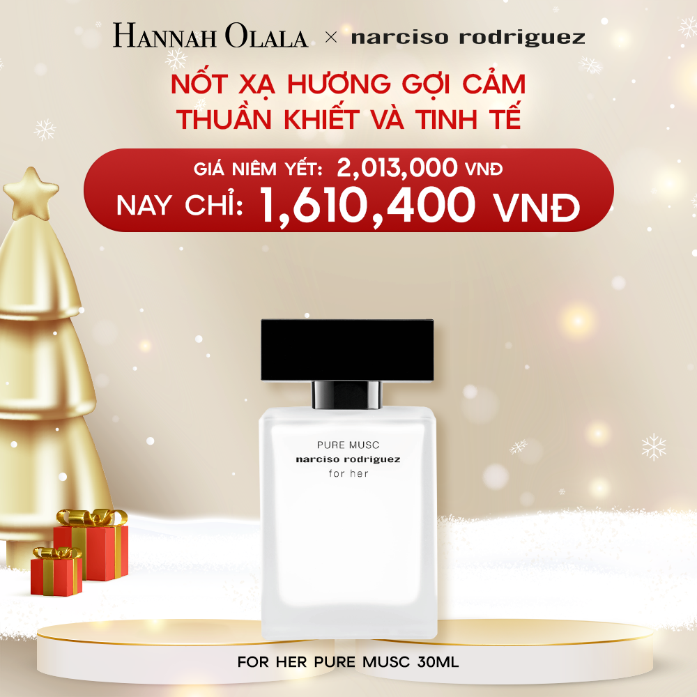  A239_DEAL 4.1: Nước Hoa nữ Narciso Rodriguez Pure Musc For Her Eau De Parfum 30ml 
