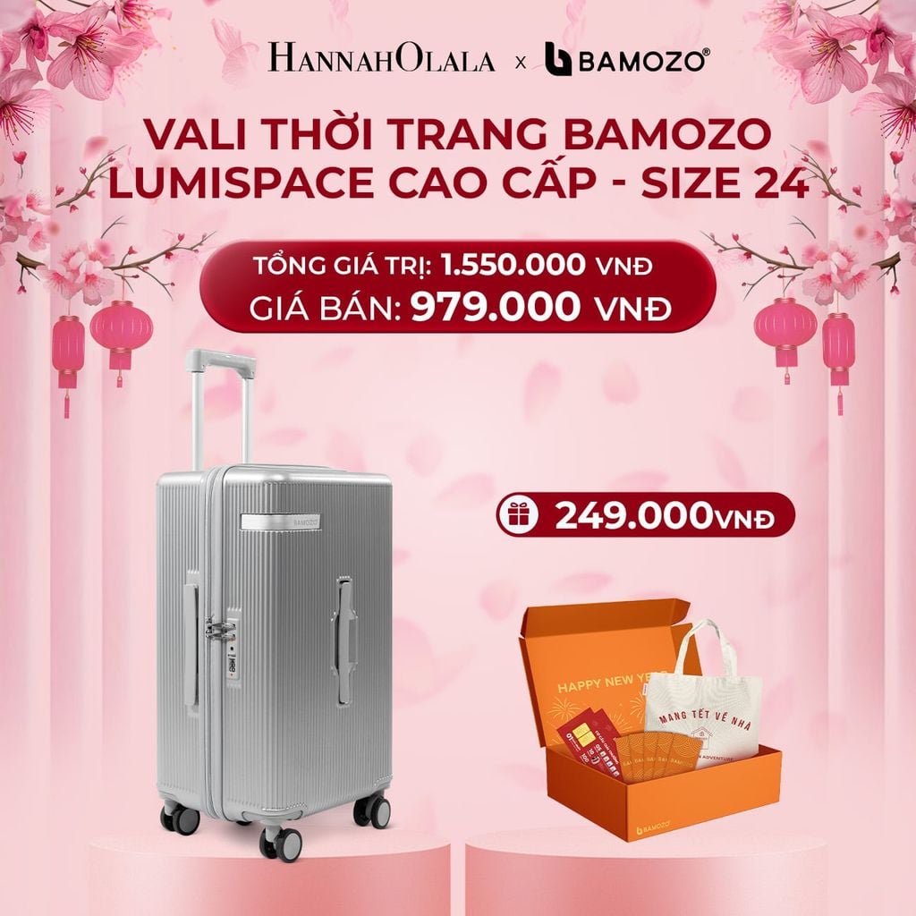  DEAL 1: VALI BAMOZO LUMISPACE CAO CẤP (TẶNG BỘ QUÀ TẾT GỒM LÌ XÌ TẾT, THIỆP TẾT, TÚI TOTE) 