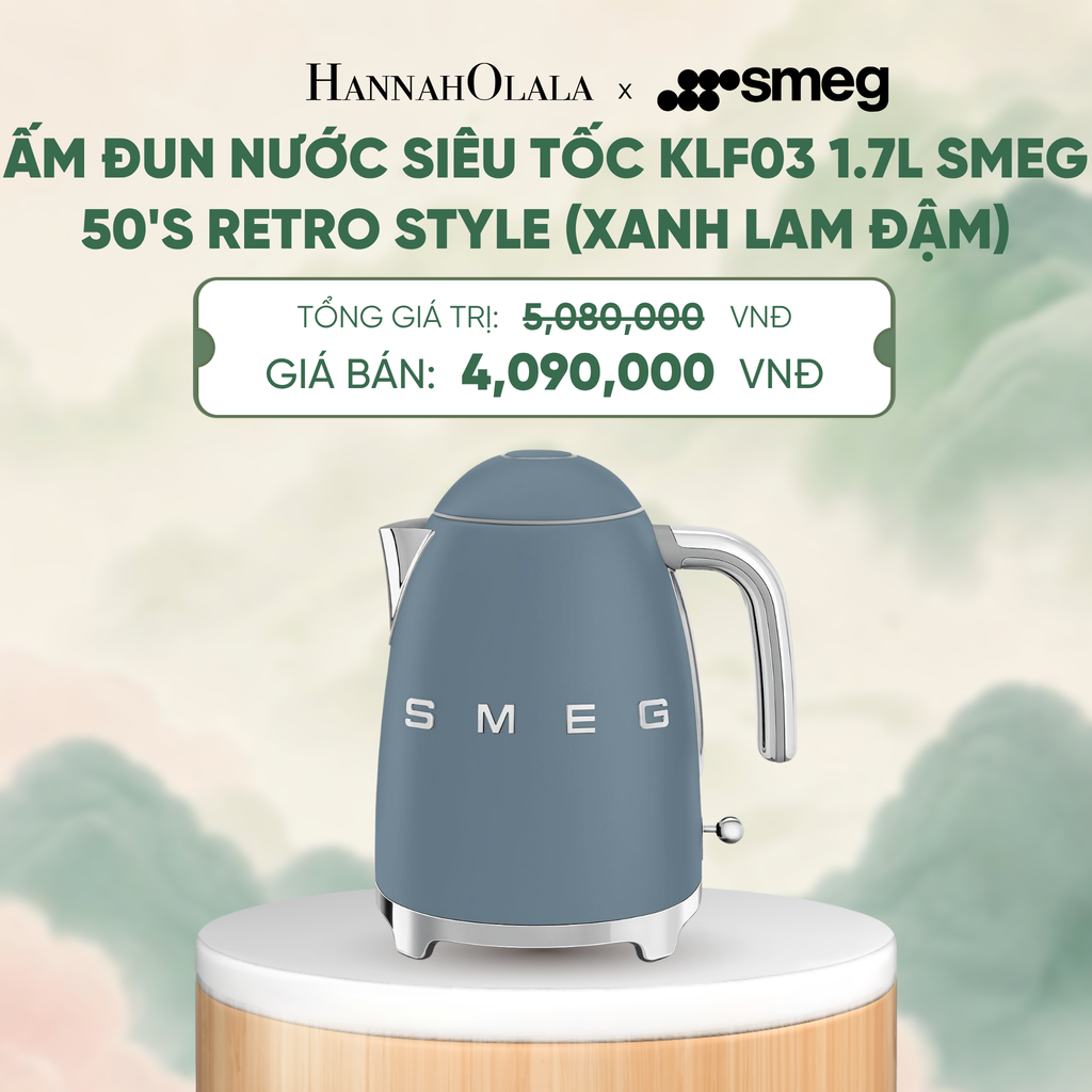  ẤM ĐUN NƯỚC SIÊU TỐC KLF03 1.7L SMEG 50'S RETRO STYLE - A1841 