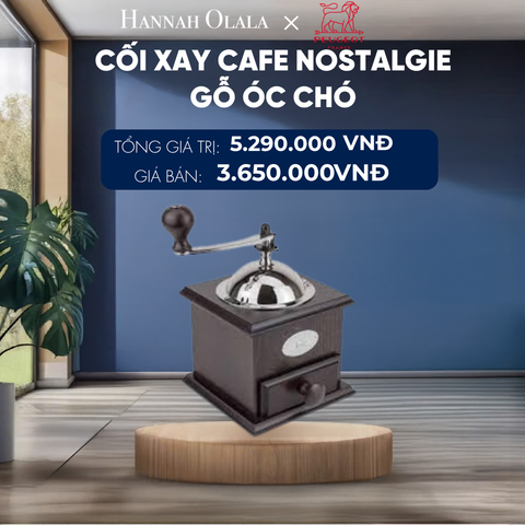  CỐI XAY CAFE NOSTALGIE GỖ ÓC CHÓ 