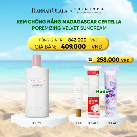  DEAL 11: NEW SKU SKIN1004 KEM CHỐNG NẮNG MADAGASCAR CENTELLA POREMIZING VELVET SUNCREAM SPF50+ PA++++ 50ML (IP04) 