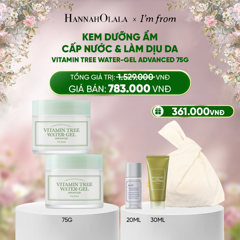  DEAL 6 : COMBO 02 I'M FROM KEM DƯỠNG VITAMIN TREE WATER-GEL ADVANCED 75G 