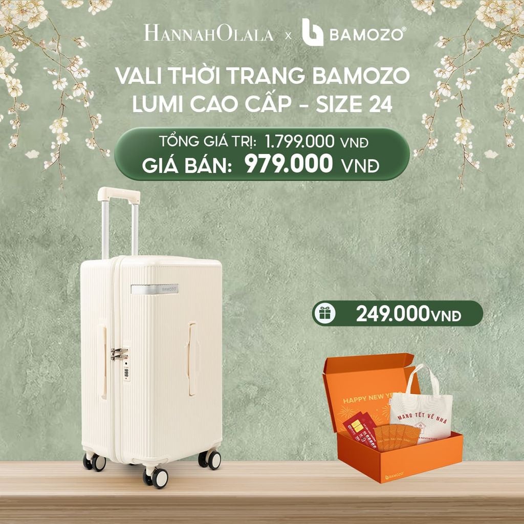  DEAL 1: VALI BAMOZO LUMISPACE CAO CẤP (TẶNG BỘ QUÀ TẾT GỒM LÌ XÌ TẾT, THIỆP TẾT, TÚI TOTE) 