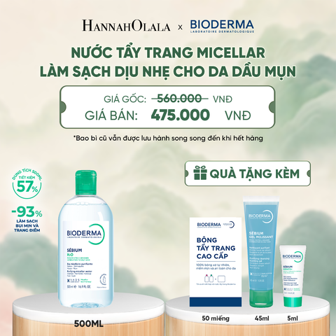  NƯỚC TẨY TRANG MICELLAR LÀM SẠCH CHO DA DẦU, MỤN - DEAL 6 - A214 