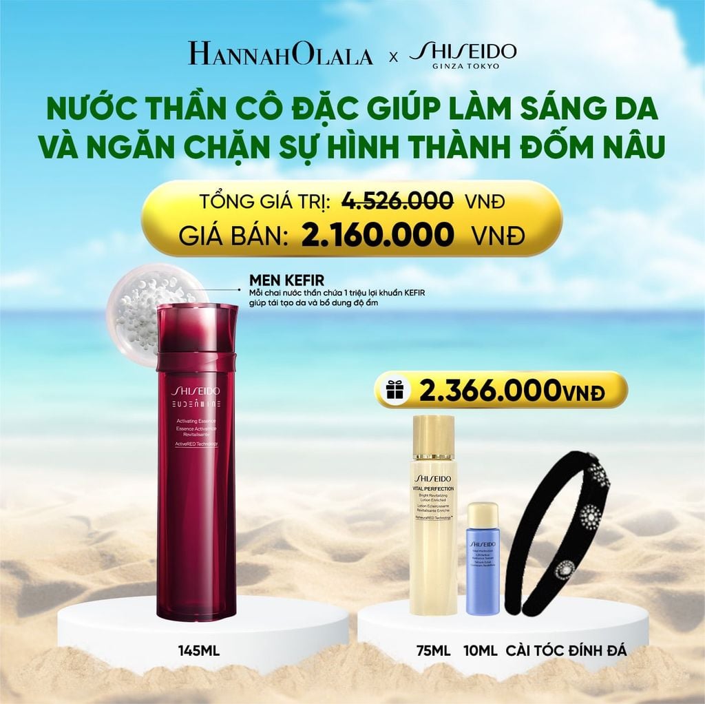  NƯỚC THẦN ĐỎ SHISEIDO EUDERMINE ACTIVATING ESSENCE 145ML - DEAL 11 