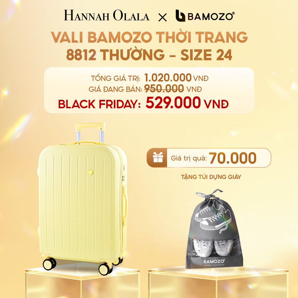  DEAL 6: VALI BAMOZO 8812 BẢN THƯỜNG (TẶNG TÚI ĐỰNG GIÀY) 