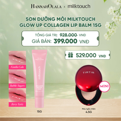  SON DƯỠNG MÔI MILKTOUCH GLOW UP COLLAGEN LIP BALM 15G - DEAL 5 - A1910 