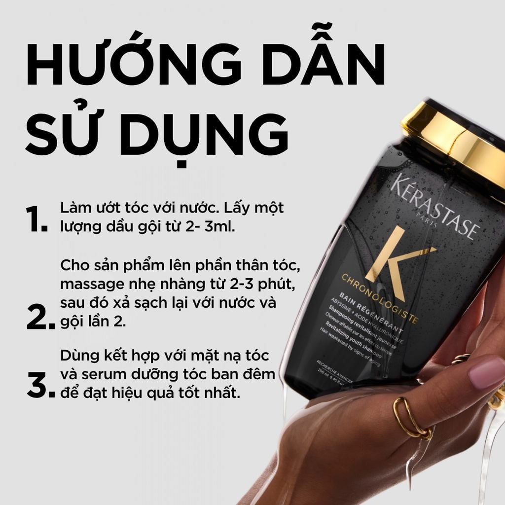  [LẦN ĐẦU RA MẮT] DẦU GỘI KÉRASTASE CHRONOLOGISTE GIÚP GIẢM DẤU HIỆU LÃO HÓA TÓC - BAIN RÉGÉNÉRANT 250ML - L073 