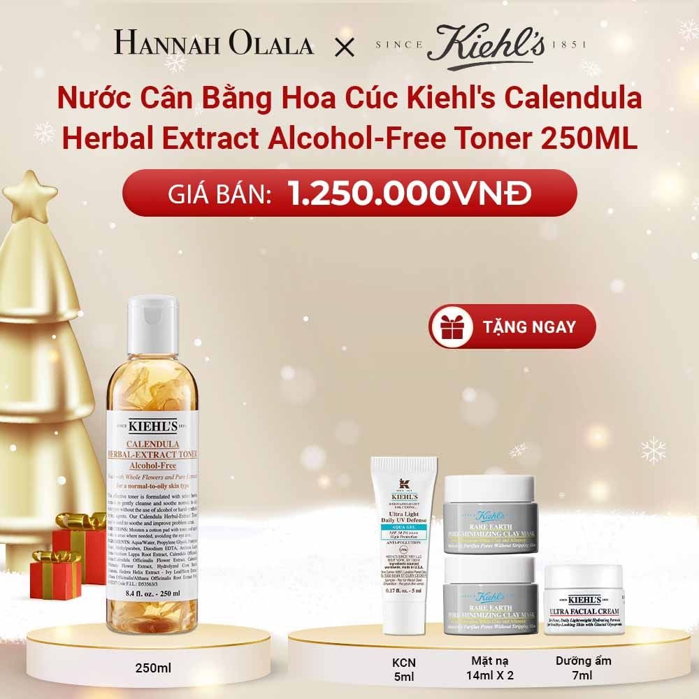  DEAL 4: NƯỚC CÂN BẰNG HOA CÚC KIEHL'S CALENDULA HERBAL EXTRACT ALCOHOL-FREE TONER 250ML 