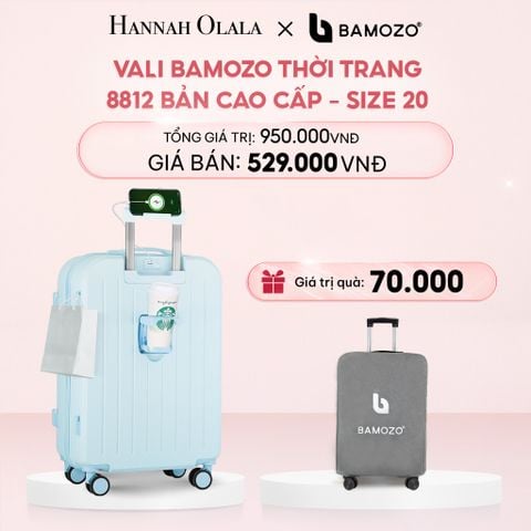 E40_DEAL 3: VALI BAMOZO 8812 CAO CẤP (TẶNG BỌC VALI) 
