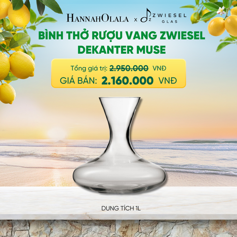  BÌNH THỞ RƯỢU VANG ZWIESEL DEKANTER MUSE 123674 DUNG TÍCH 1L - A2158 