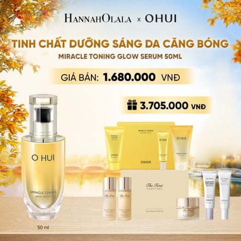  TINH CHẤT DƯỠNG SÁNG DA CĂNG BÓNG OHUI MIRACLE TONING GLOW SERUM 50ML - E2171 