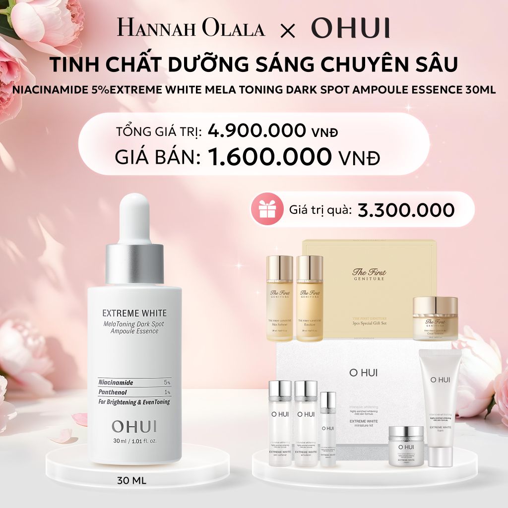  E786: DEAL 27: TINH CHẤT DƯỠNG SÁNG CHUYÊN SÂU NIACINAMIDE 5%EXTREME WHITE MELA TONING DARK SPOT AMPOULE ESSENCE 30ML - [GIAO HÀNG TỪ 03/10] 