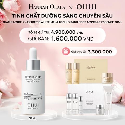  E786: DEAL 27: TINH CHẤT DƯỠNG SÁNG CHUYÊN SÂU NIACINAMIDE 5%EXTREME WHITE MELA TONING DARK SPOT AMPOULE ESSENCE 30ML - [GIAO HÀNG TỪ 03/10] 