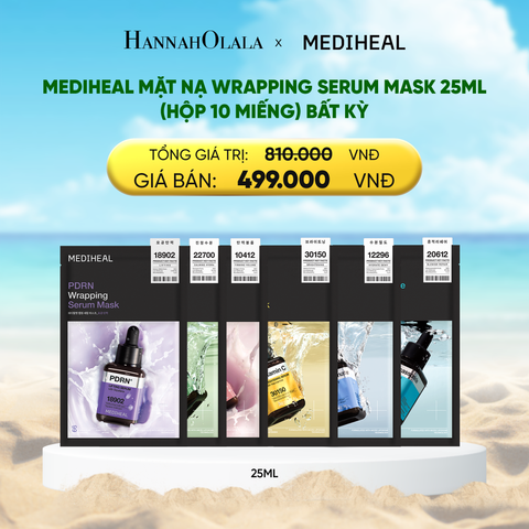  DEAL 6 : MEDIHEAL MẶT NẠ WRAPPING SERUM MASK 25ML (HỘP 10 MIẾNG) BẤT KỲ 