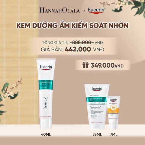  KEM DƯỠNG ẨM GIÚP KIỂM SOÁT NHỜN EUCERIN DERMOPURE CLINICAL MAT FLUID 40ML - A1220 