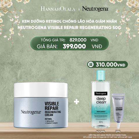  DEAL 4: KEM DƯỠNG RETINOL CHỐNG LÃO HÓA GIẢM NHĂN NEUTROGENA VISIBLE REPAIR REGENERATING 50G 