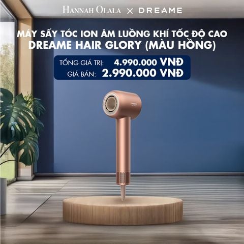  DREAME HAIR GLORY AHD6A MÁY SẤY TÓC ION ÂM LUỒNG KHÍ TỐC ĐỘ CAO - HỖ TRỢ HẤP THỤ TINH CHẤT DƯỠNG TÓC BH 24 THÁNG 
