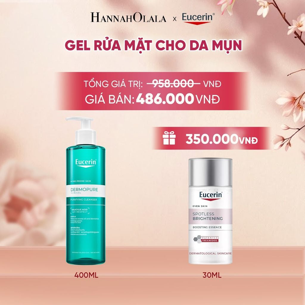  GEL RỬA MẶT EUCERIN DERMOPURE CLINICAL PURIFYING CLEANSER 400ML - A636 