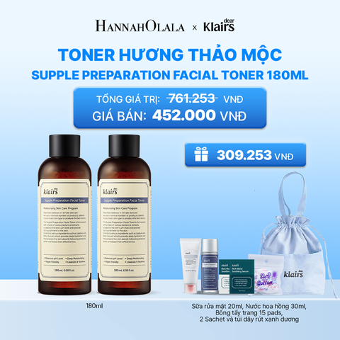  COMBO 2 PCS DEAR KLAIRS NƯỚC HOA HỒNG TONER 180ML /300ML_K170 
