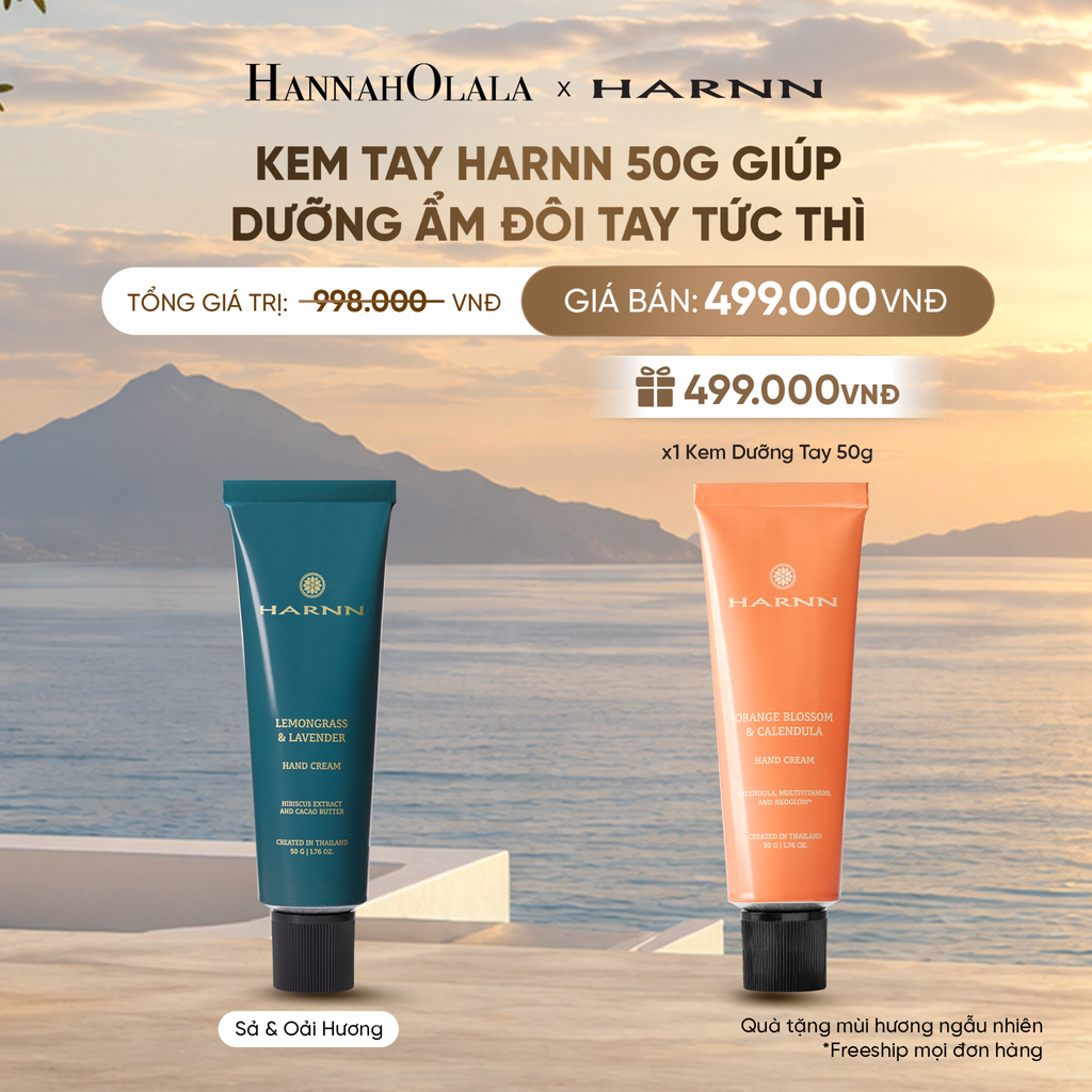  KEM TAY HARNN 50G GIÚP DƯỠNG ẨM ĐÔI TAY TỨC THÌ 