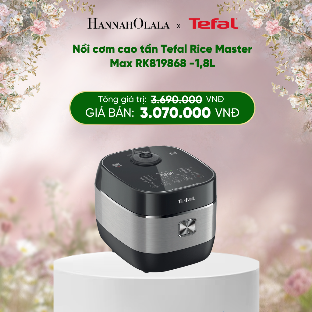  E303_DEAL 6: NỒI CƠM CAO TẦN TEFAL RICE MASTER MAX RK819868 - 1.8L 