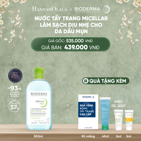  D765_DEAL 6: NƯỚC TẨY TRANG MICELLAR LÀM SẠCH CHO DA DẦU, MỤN 