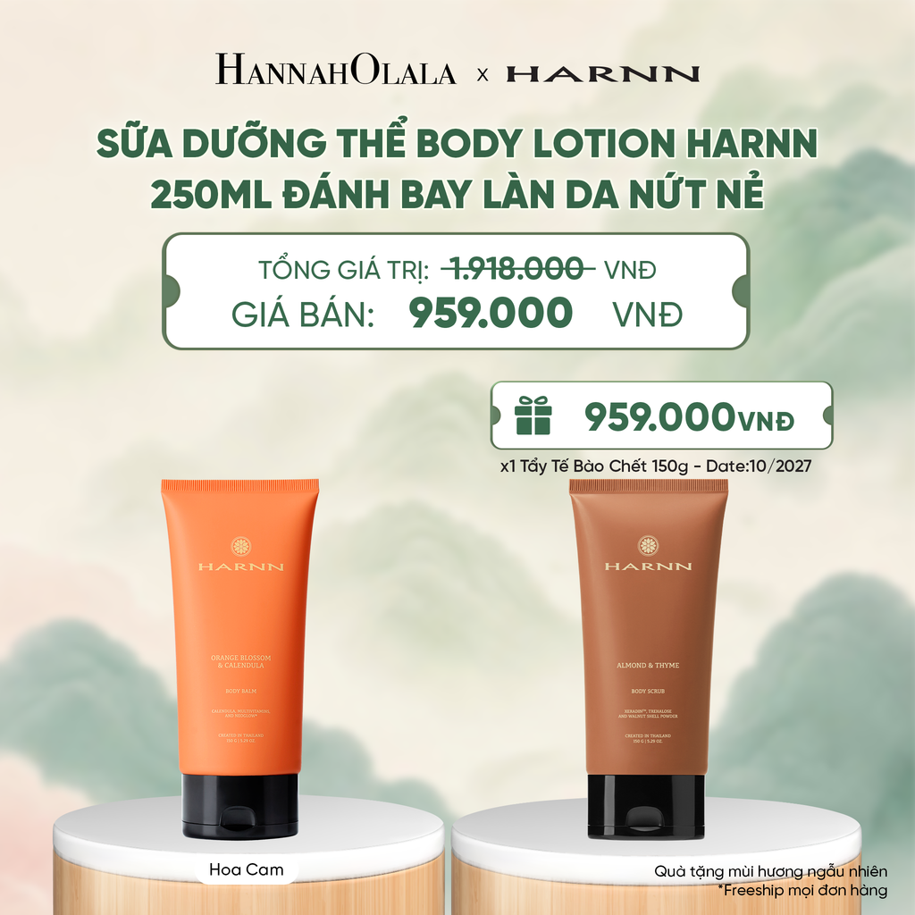  SỮA DƯỠNG THỂ BODY LOTION HARNN 250ML ĐÁNH BAY LÀN DA NỨT NẺ - A4055 