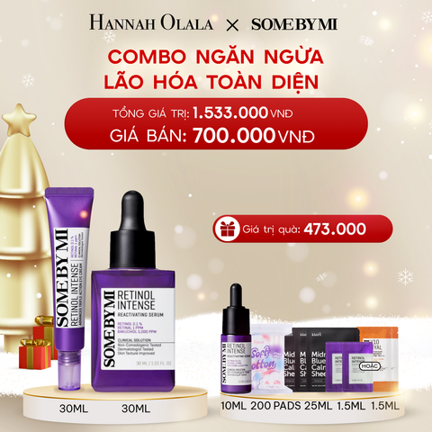 DEAL 6 : COMBO NGĂN NGỪA LÃO HÓA (SERUM RETINOL + KEM MẮT RETINOL) 