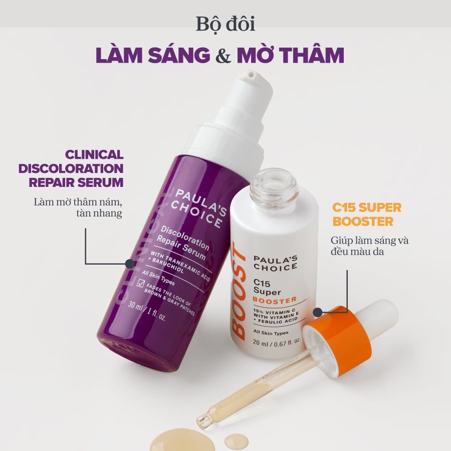 DEAL 10: TINH CHẤT LÀM MỜ THÂM NÁM CLINICAL DISCOLORATION REPAIR SERUM 30ML 