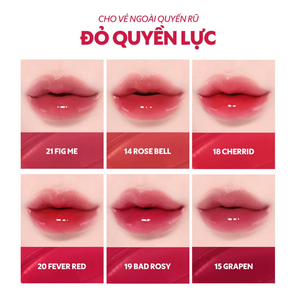  DEAL 5 - SON TINT TIRTIR CĂNG BÓNG BỀN MÀU WATERISM GLOW TINT 4G 