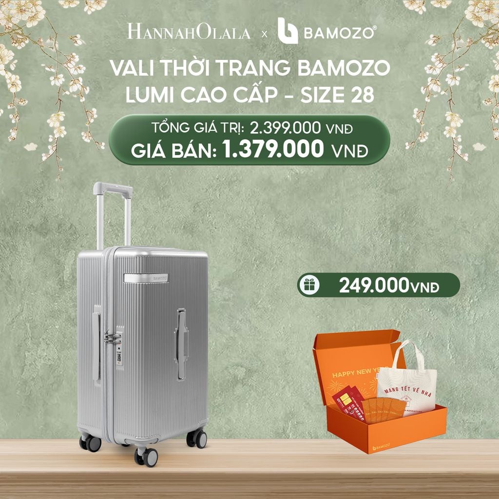  DEAL 1: VALI BAMOZO LUMISPACE CAO CẤP (TẶNG BỘ QUÀ TẾT GỒM LÌ XÌ TẾT, THIỆP TẾT, TÚI TOTE) 
