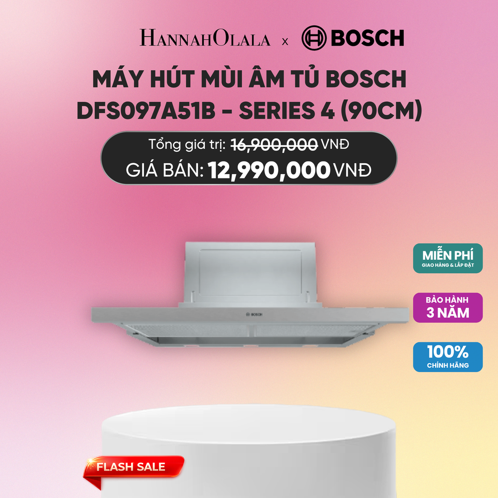  MÁY HÚT MÙI ÂM TỦ BOSCH DFS097A51B - SERIES 4 (90CM)_A2048 