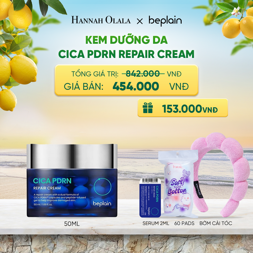  BEPLAIN KEM DƯỠNG DA CICA PDRN REPAIR CREAM 50ML - A387 