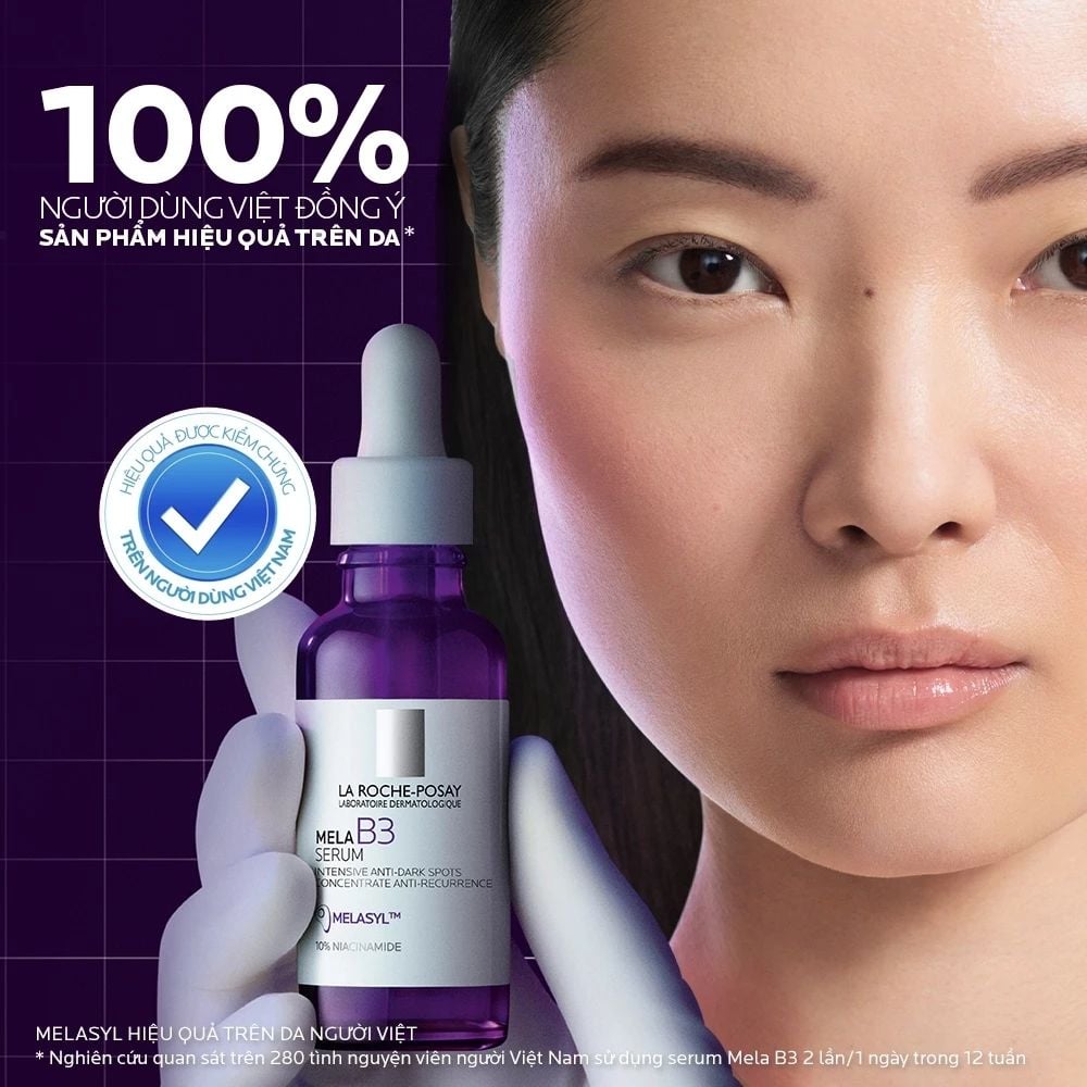  DƯỠNG CHẤT GIẢM THÂM NÁM VÀ DƯỠNG SÁNG LA ROCHE-POSAY MELA B3 SERUM 30ML - E609 
