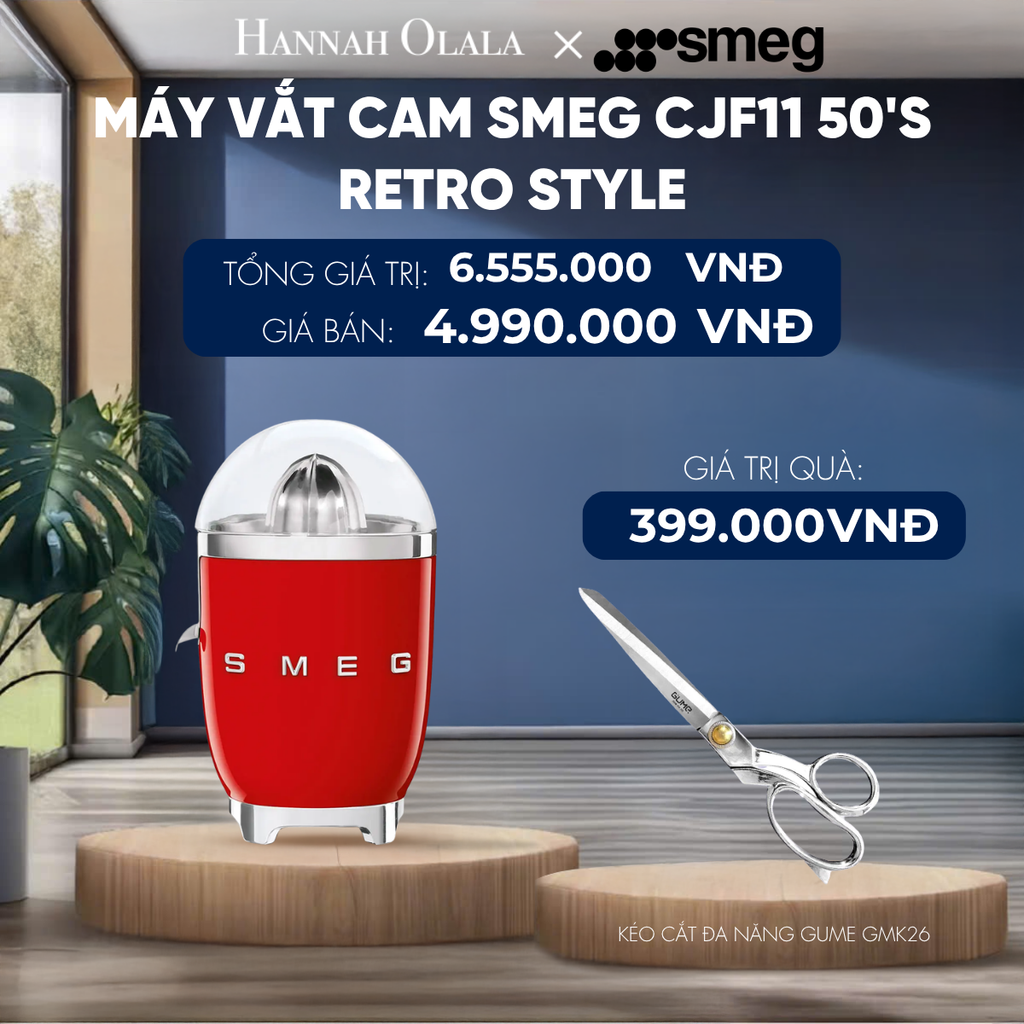  MÁY VẮT CAM SMEG CJF11 50'S RETRO STYLE 