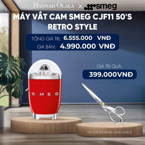  MÁY VẮT CAM SMEG CJF11 50'S RETRO STYLE 