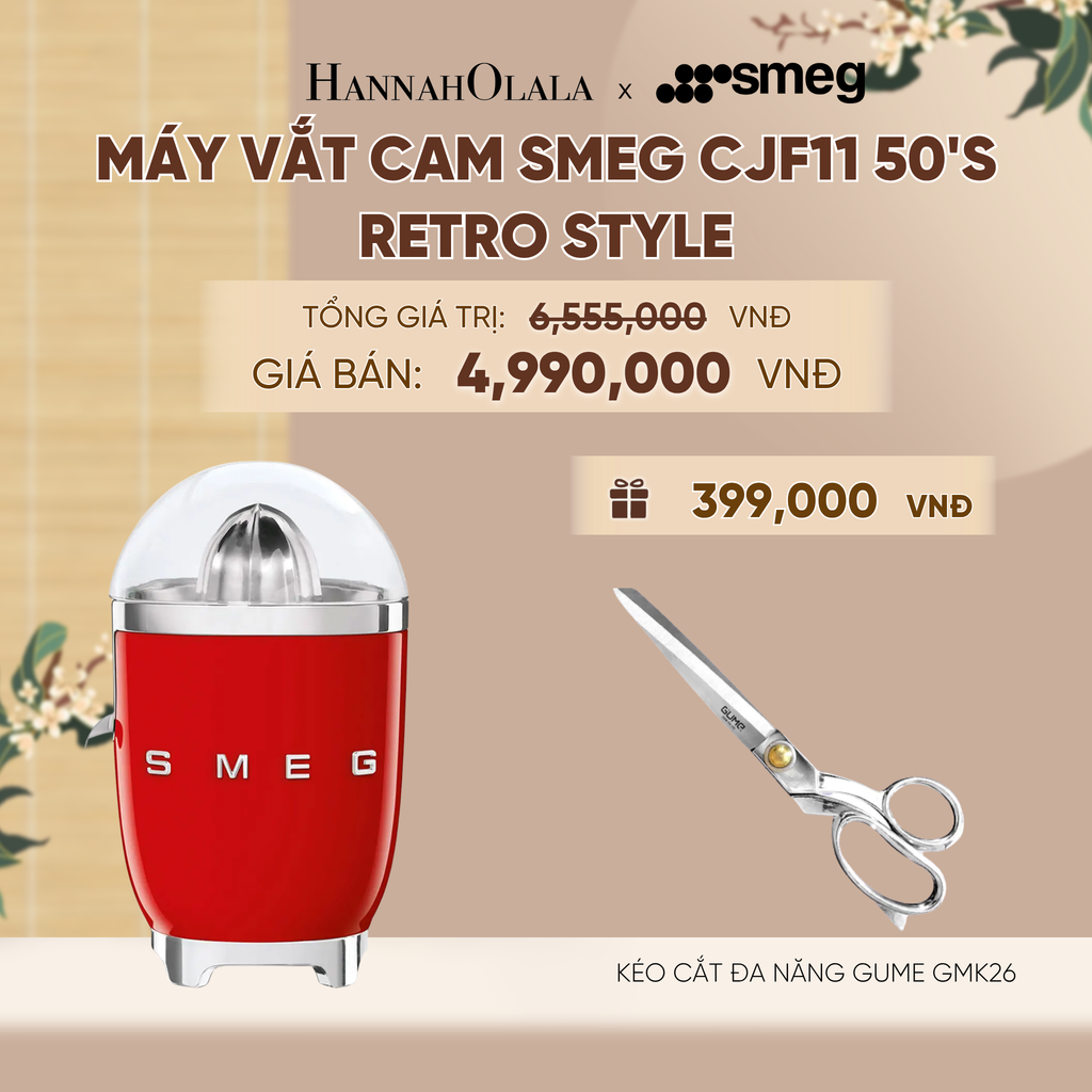  MÁY VẮT CAM SMEG CJF11 50'S RETRO STYLE - A2272 