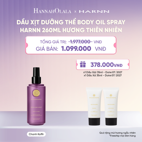  DẦU XỊT DƯỠNG THỂ BODY OIL SPRAY HARNN 260ML HƯƠNG THIÊN NHIÊN - GIÚP DƯỠNG ẨM CHUYÊN SÂU CHO CƠ THỂ - A4066 