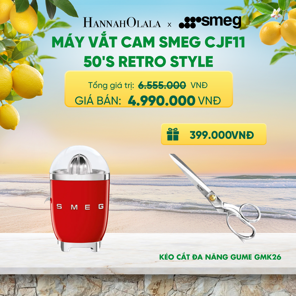  MÁY VẮT CAM SMEG CJF11 50'S RETRO STYLE - A2641 