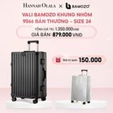  E22_DEAL 2: VALI BAMOZO KHUNG NHÔM 9066 BẢN THƯỜNG (TẶNG BỌC VALI TRONG SUỐT) 