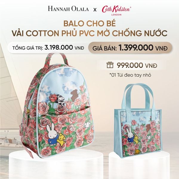  BALO CHO BÉ CATH KIDSTON VẢI COTTON PHỦ PVC MỜ CHỐNG NƯỚC _ DEAL 6 