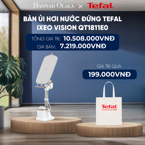  BÀN ỦI HƠI NƯỚC ĐỨNG TEFAL IXEO VISION QT1811E0 - DEAL 4 