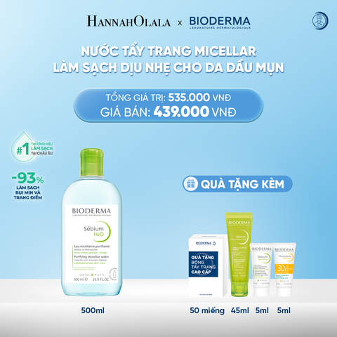  DEAL 8: NƯỚC TẨY TRANG MICELLAR LÀM SẠCH CHO DA DẦU, MỤN 