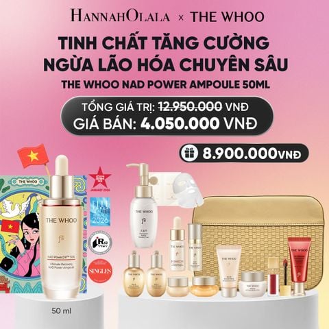  PHIÊN BẢN TẾT ĐỘC LẬP - BỘ TINH CHẤT TĂNG CƯỜNG NGỪA LÃO HÓA CHUYÊN SÂU THE WHOO BICHUP ULTIMATE RECOVERY NAD POWER AMPOULE 50ML SPECIAL SET_A191 