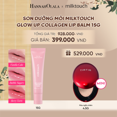  SON DƯỠNG MÔI MILKTOUCH GLOW UP COLLAGEN LIP BALM 15G - DEAL 5 - A1910 