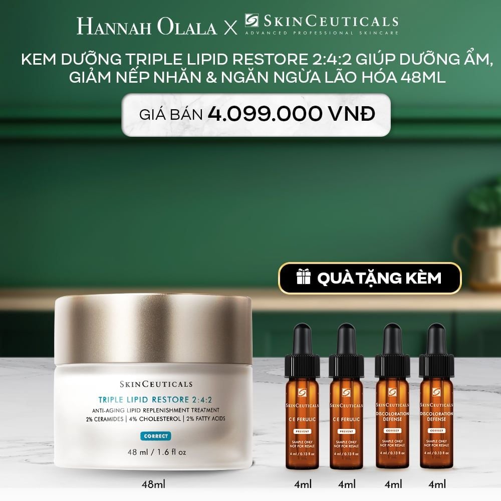  A89_DEAL 6: KEM DƯỠNG TRIPLE LIPID RESTORE 2:4:2 GIÚP DƯỠNG ẨM, GIẢM NẾP NHĂN & NGĂN NGỪA LÃO HÓA 48ML 